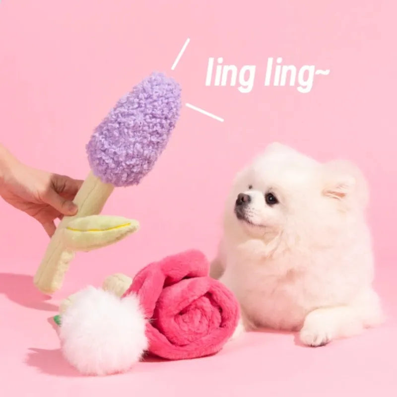 Cute plush flower bouquet toy for birthday