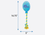 Size chart of birthday balloon plush toy