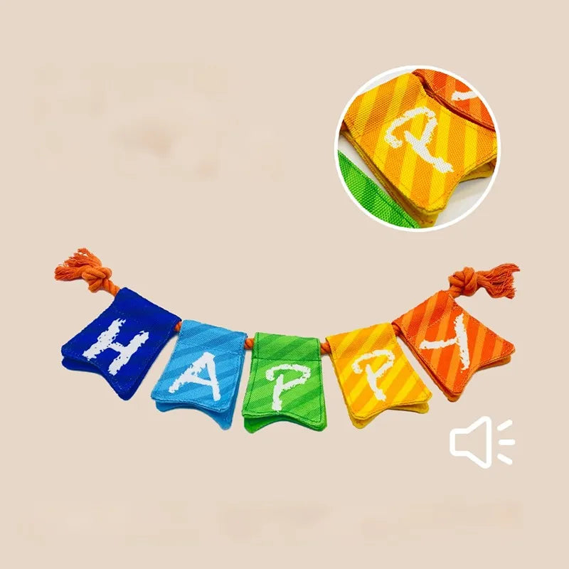 Colorful HAPPY BIRTHDAY banner decoration