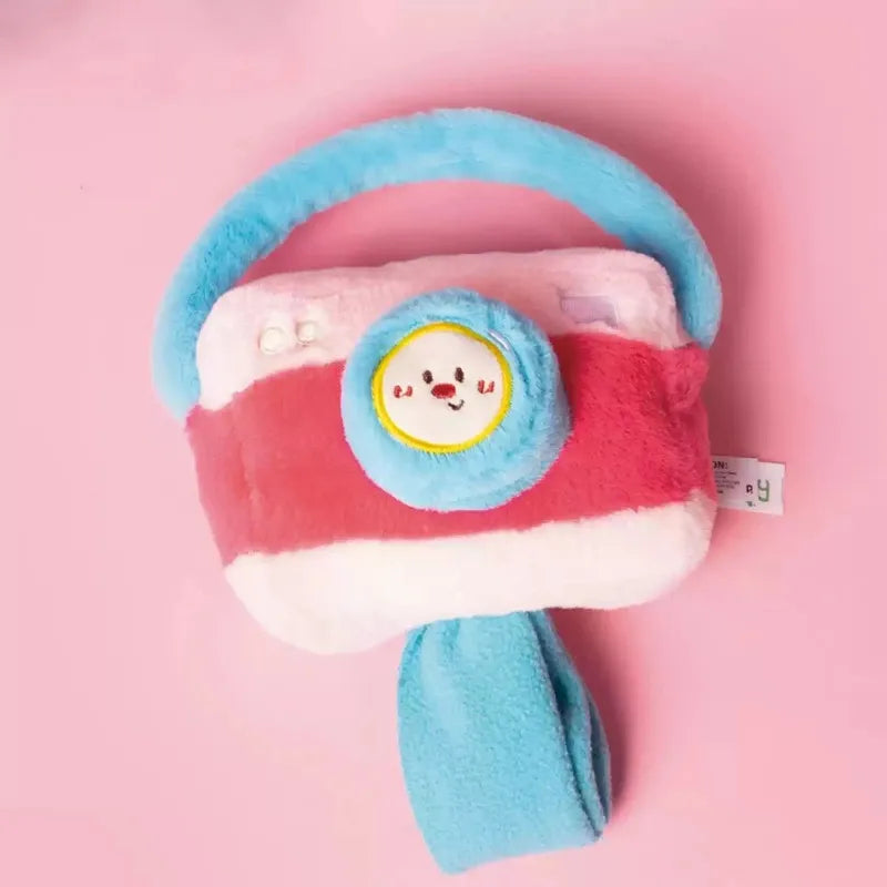 Squeaky film roll toy for dogs