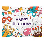 Party elements happy birthday wall backdrop