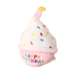 Cute plush birthday cake toy for pets