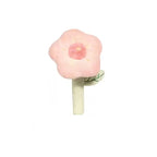 Lily flower plush squeaky dog toy