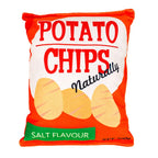 Orange potato chip plush toy for pets