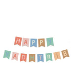 Pre-sewn paper flower banner for birthday party