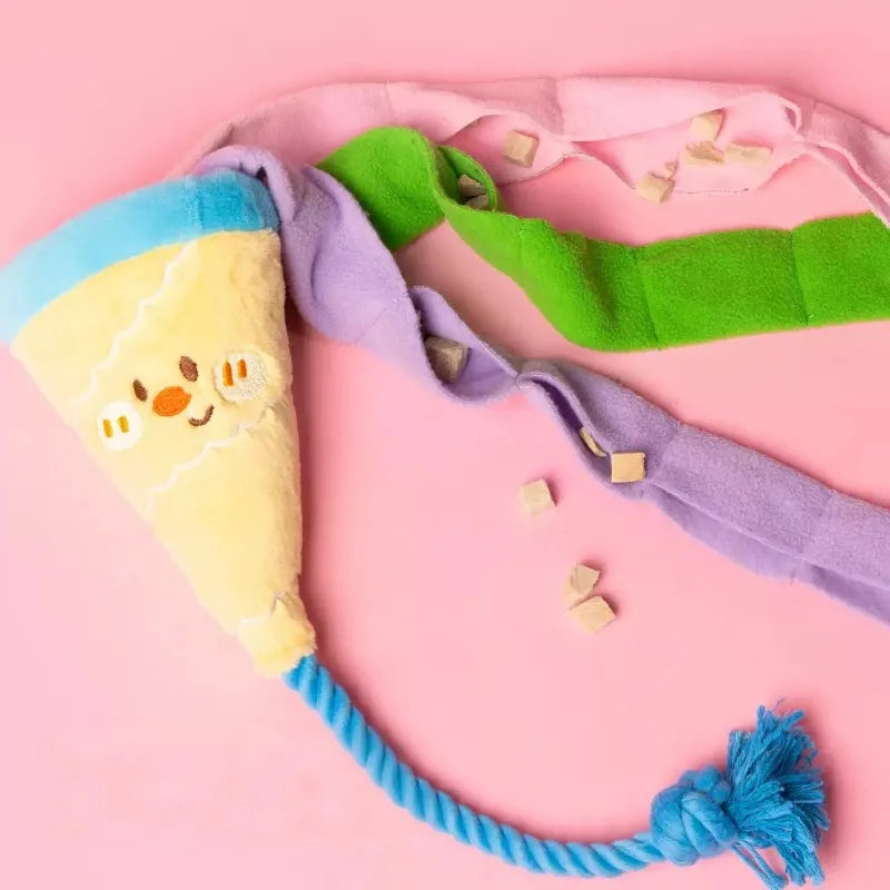 Rope confetti chewing toy for dogs