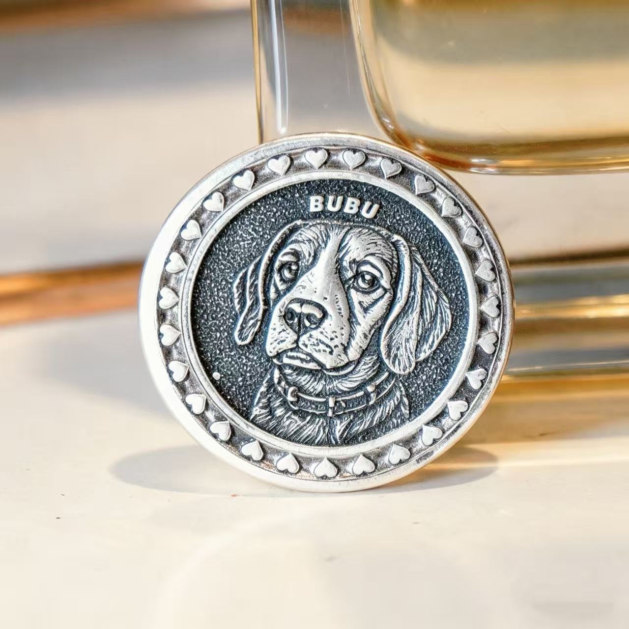 Custom 3d silver pendant 